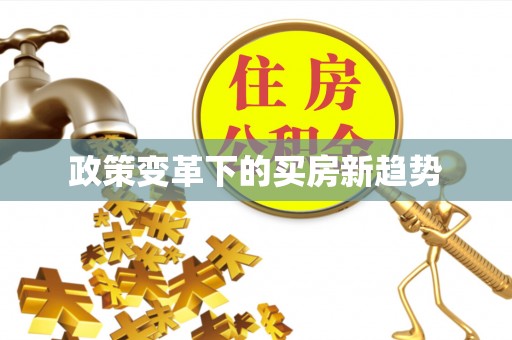 中介政策变革下的买房新趋势