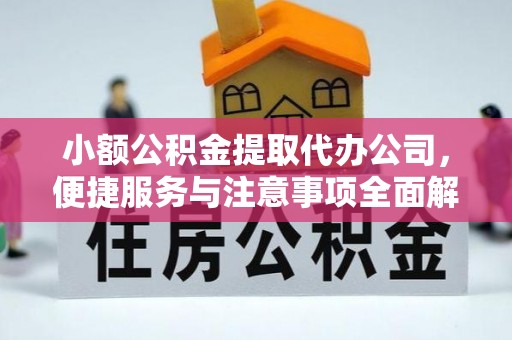 中介小额公积金提取代办公司，便捷服务与注意事项全面解析