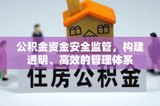 中介公积金资金安全监管，构建透明、高效的管理体系