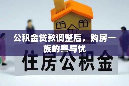 中介公积金贷款调整后，购房一族的喜与忧
