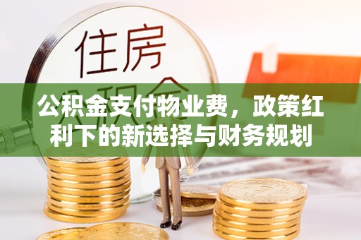 中介公积金支付物业费，政策红利下的新选择与财务规划