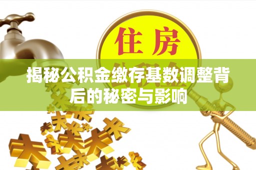 中介揭秘公积金缴存基数调整背后的秘密与影响