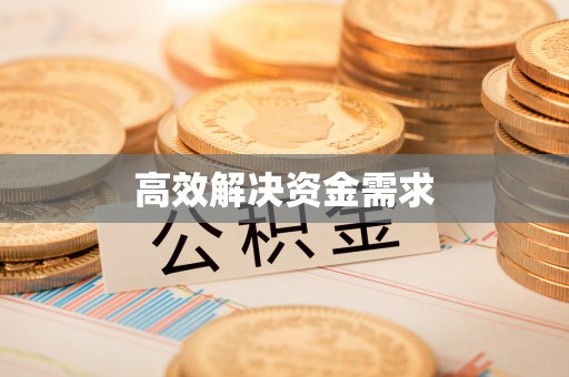中介高效解决资金需求