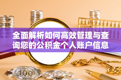 中介全面解析如何高效管理与查询您的公积金个人账户信息