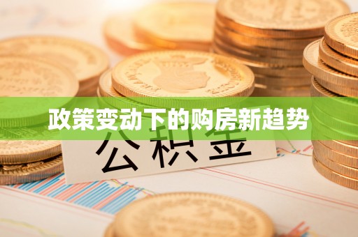 中介政策变动下的购房新趋势