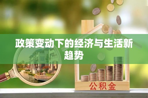 中介政策变动下的经济与生活新趋势