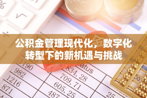中介公积金管理现代化，数字化转型下的新机遇与挑战