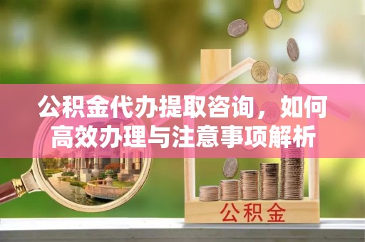 中介公积金代办提取咨询，如何高效办理与注意事项解析