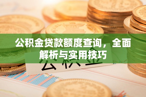 中介公积金贷款额度查询，全面解析与实用技巧